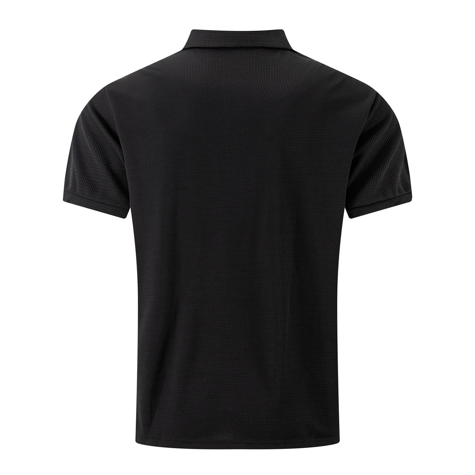 thumbnail image 5 of Camiseta informal de manga corta con solapa para hombre, camisetas de verano lisas para la playa y las vacaciones, 5 of 5